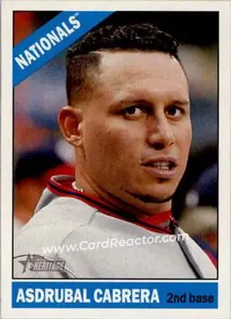 2015 Topps Heritage #8 - Asdrubal Cabrera - Washington Nationals - Front