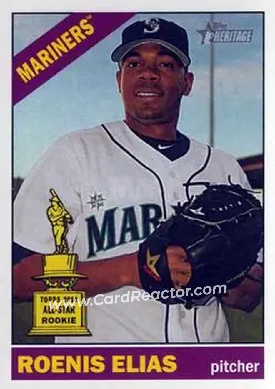 2015 Topps Heritage #15 - Roenis Elías - Seattle Mariners - Front 2015 Topps Heritage #15 - Roenis Elías - Seattle Mariners - Front