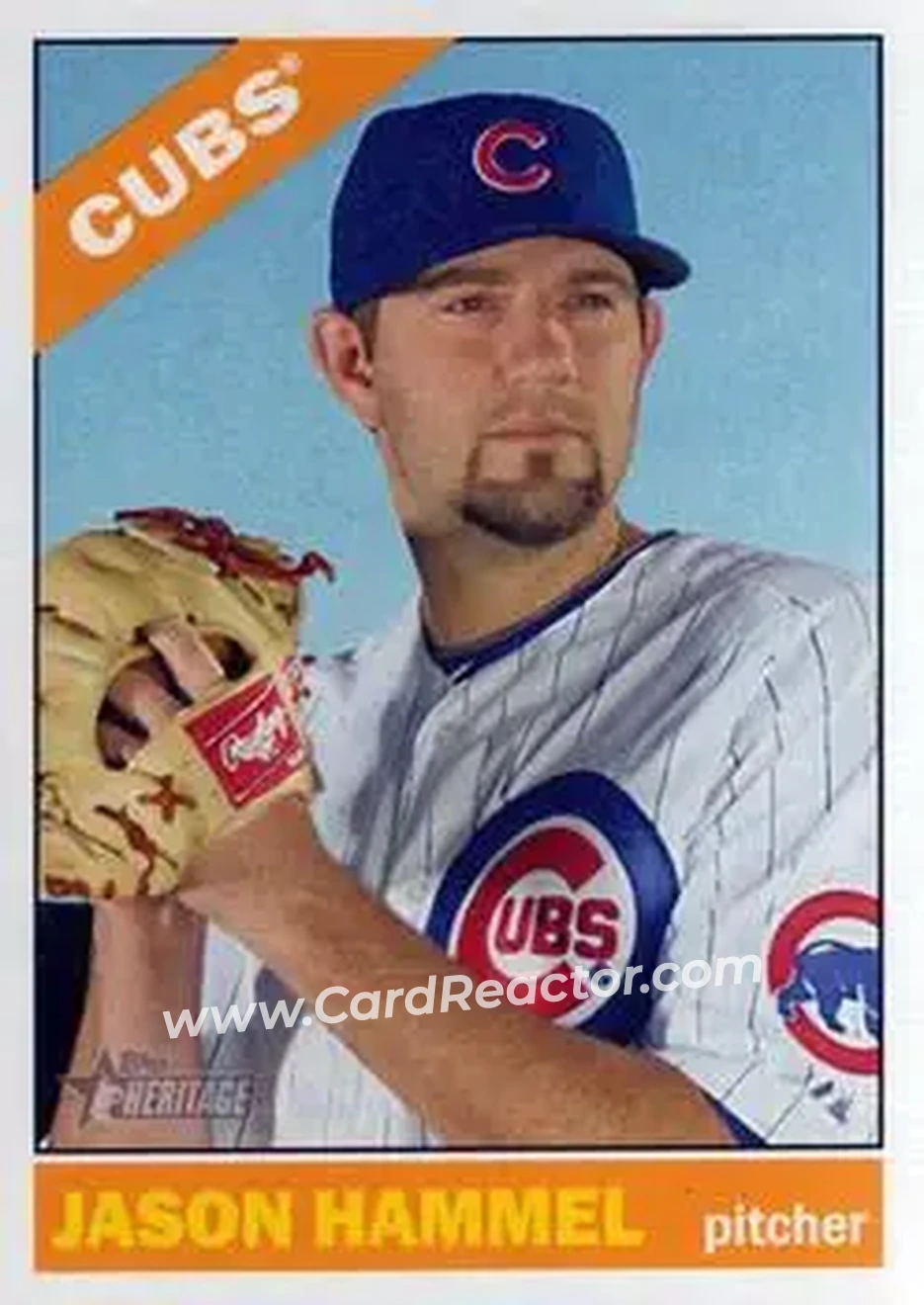 2015 Topps Heritage #17 - Jason Hammel - Chicago Cubs - Front