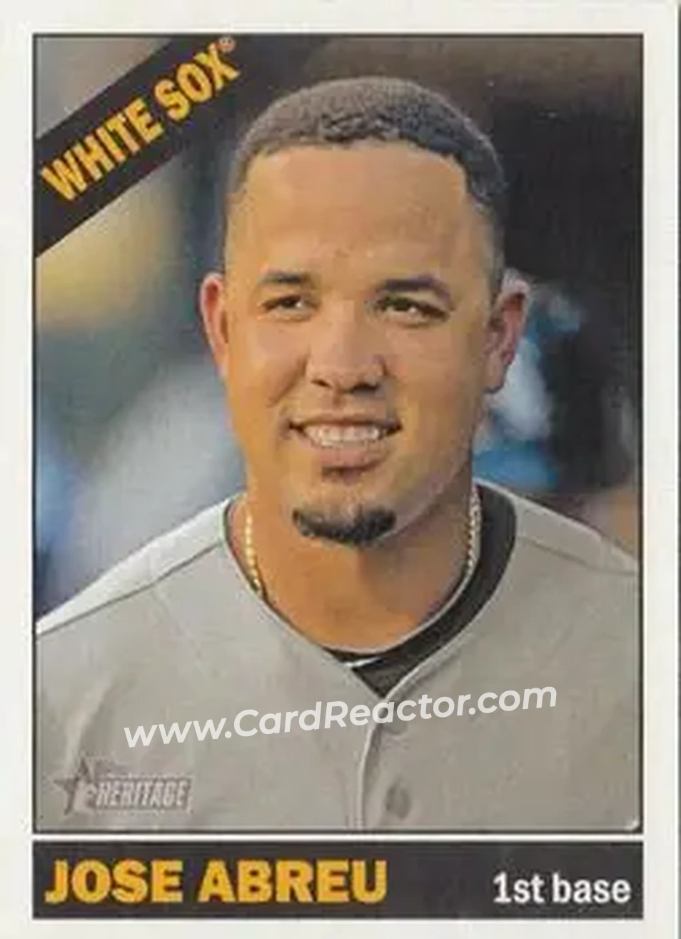 2015 Topps Heritage #25b - Jose Abreu - Chicago White Sox - Front 2015 Topps Heritage #25b - Jose Abreu - Chicago White Sox - Front