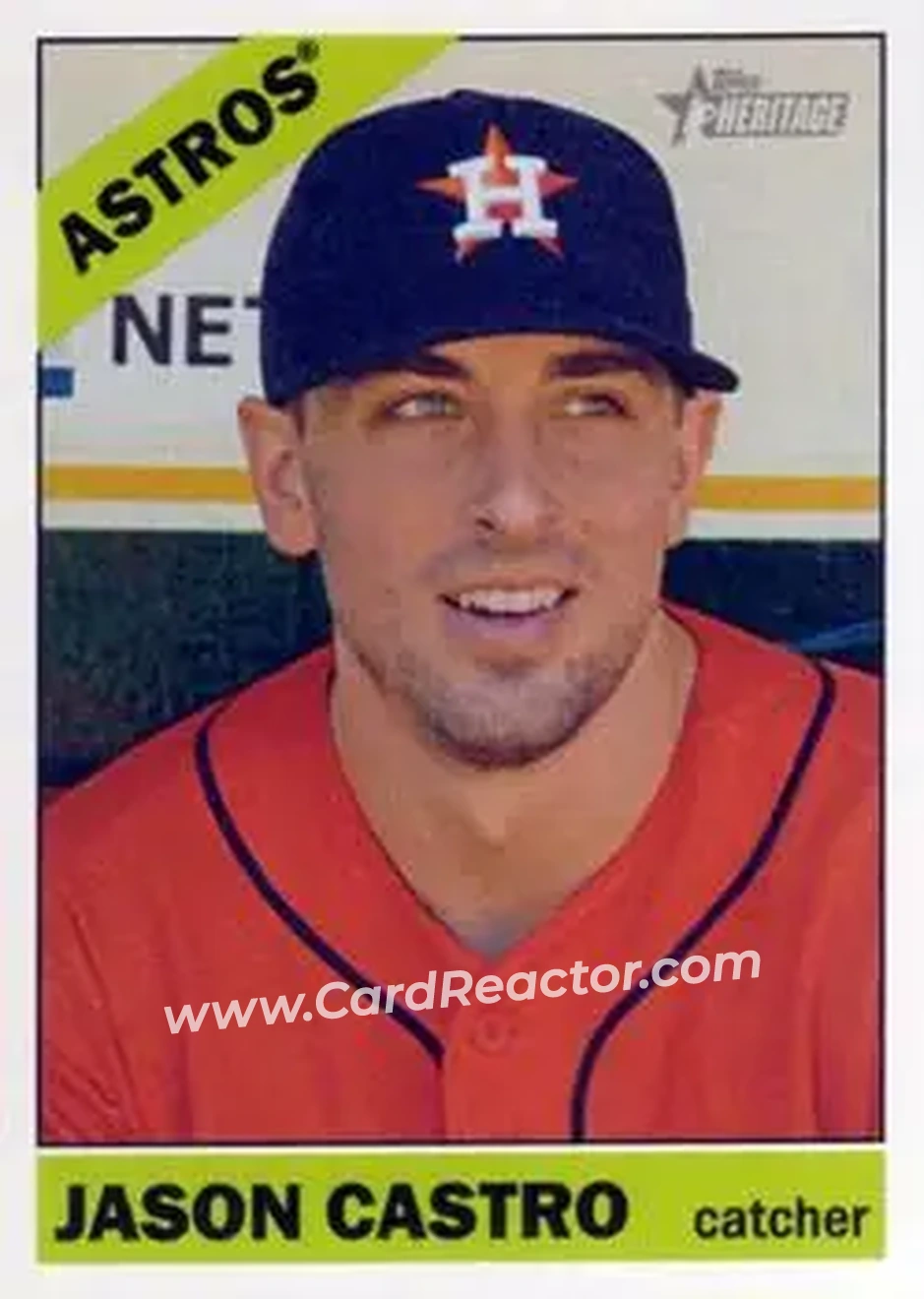2015 Topps Heritage #28 - Jason Castro - Houston Astros - Front
