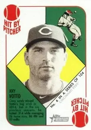 2015 Topps Heritage '51 #6 - Joey Votto - Cincinnati Reds