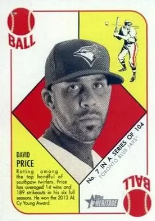 2015 Topps Heritage '51 #7 - David Price - Toronto Blue Jays