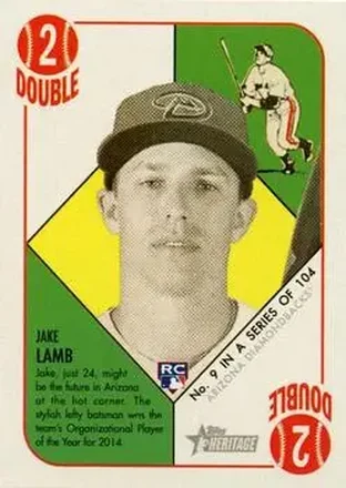 2015 Topps Heritage '51 #9 - Jake Lamb - Arizona Diamondbacks