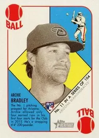 2015 Topps Heritage '51 #11 - Archie Bradley - Arizona Diamondbacks