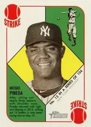 2015 Topps Heritage '51 #13 - Michael Pineda - New York Yankees