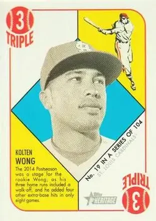 2015 Topps Heritage '51 #19 - Kolten Wong - St. Louis Cardinals