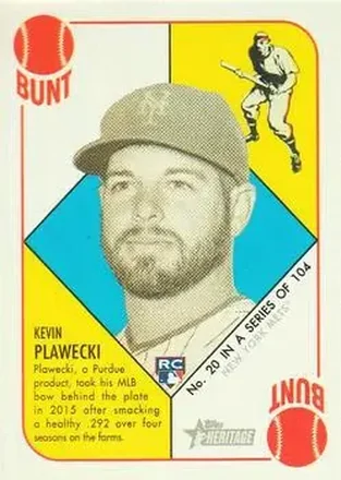 2015 Topps Heritage '51 #20 - Kevin Plawecki - New York Mets