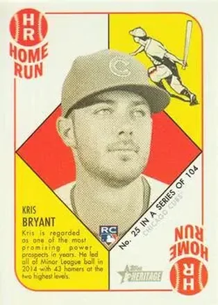 2015 Topps Heritage '51 #25 - Kris Bryant - Chicago Cubs