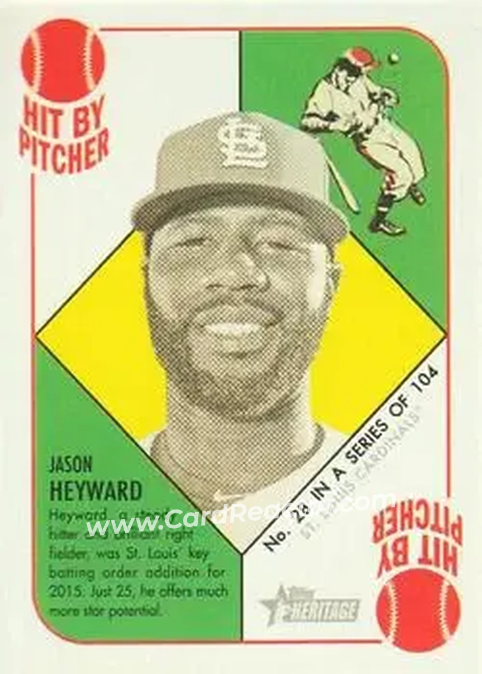 2015 Topps Heritage '51 #28 - Jason Heyward - St. Louis Cardinals - Front 2015 Topps Heritage '51 #28 - Jason Heyward - St. Louis Cardinals - Front