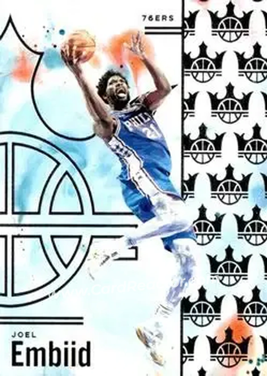 2024-25 Panini Court Kings #19 - Joel Embiid - Philadelphia 76ers - Front