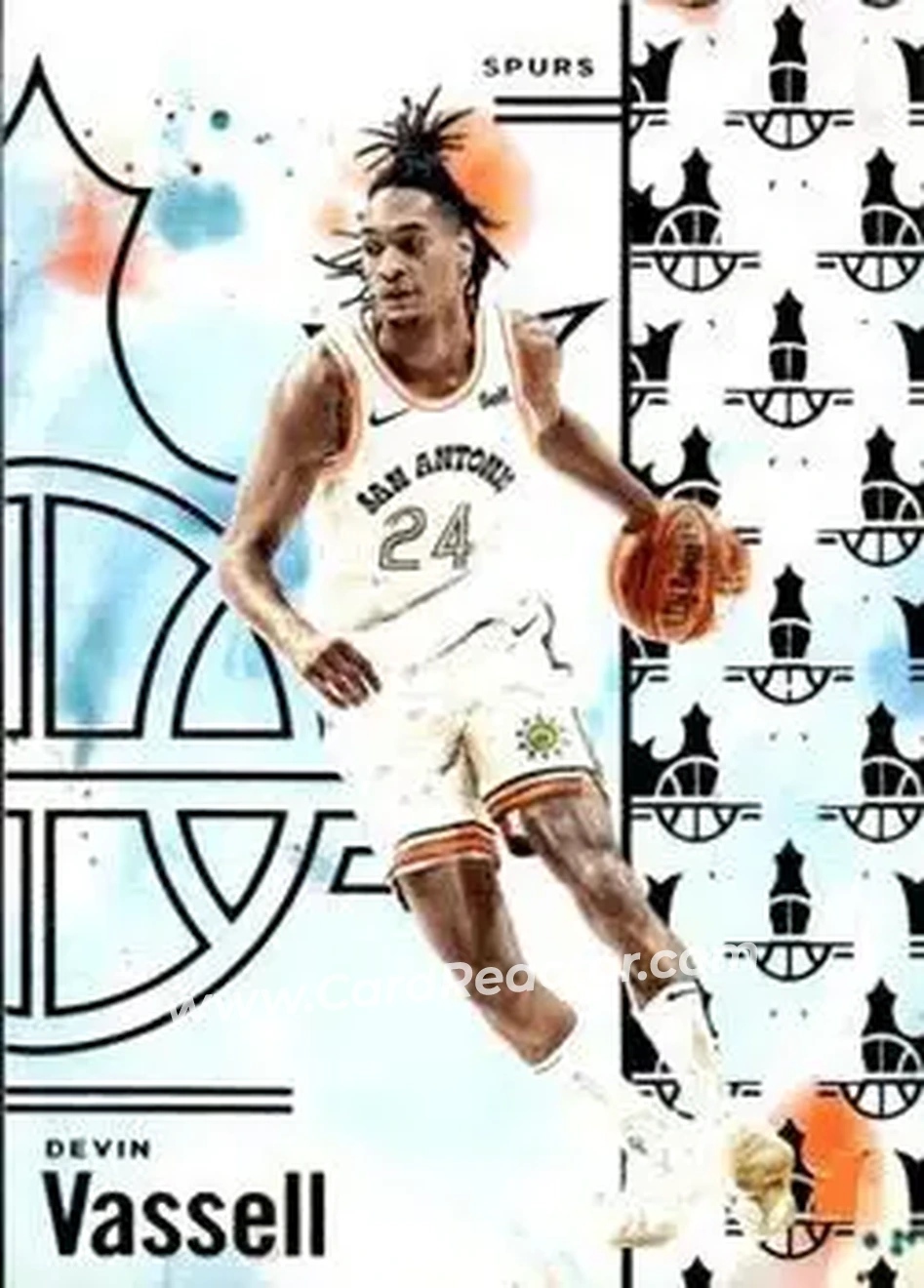 2024-25 Panini Court Kings #21 - Devin Vassell - San Antonio Spurs - Front 2024-25 Panini Court Kings #21 - Devin Vassell - San Antonio Spurs - Front