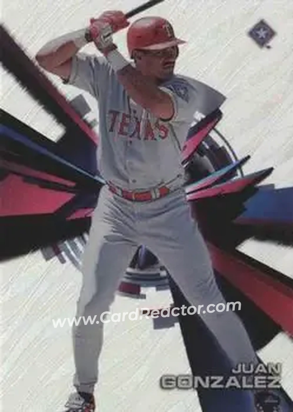 2015 Topps High Tek #HT-JGZ - Juan Gonzalez - Texas Rangers - Front