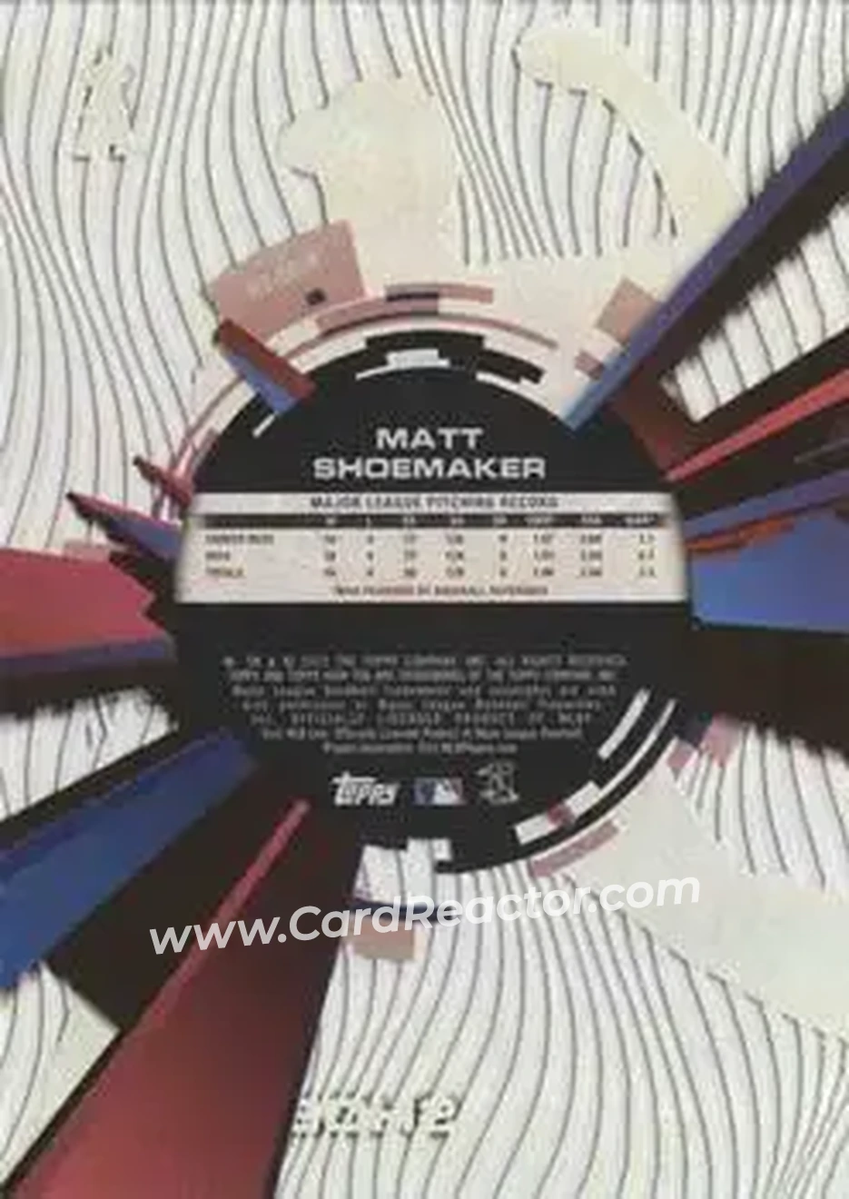 2015 Topps High Tek #HT-MSR - Matt Shoemaker - Los Angeles Angels - Back 2015 Topps High Tek #HT-MSR - Matt Shoemaker - Los Angeles Angels - Back