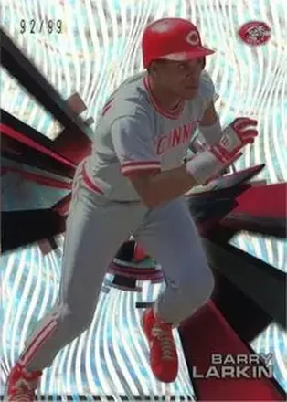 2015 Topps High Tek - Pattern 1B Waves Confetti Diffractor #HT-BL - Barry Larkin - Cincinnati Reds