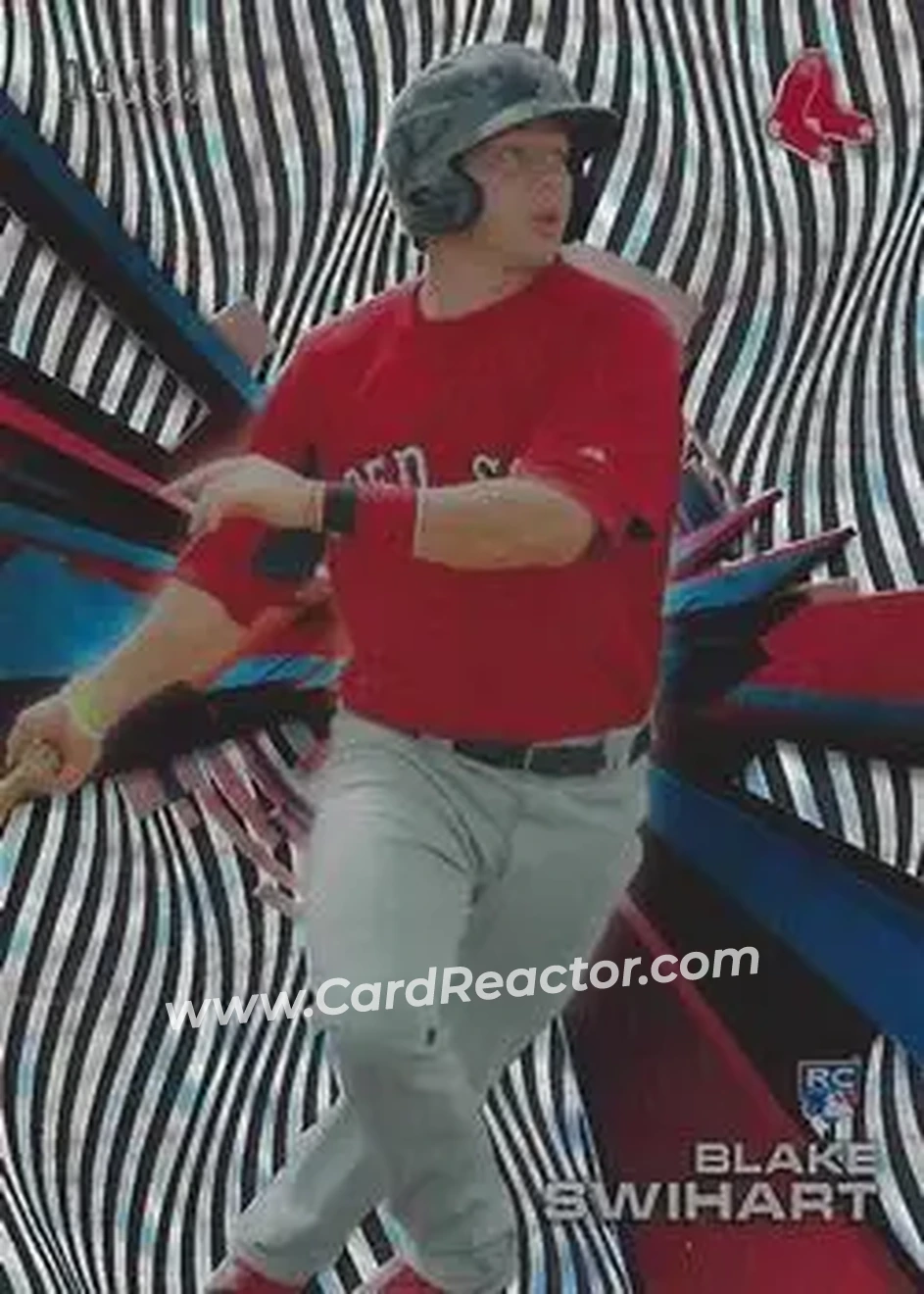 2015 Topps High Tek - Pattern 1B Waves Confetti Diffractor #HT-BS - Blake Swihart - Boston Red Sox - Front