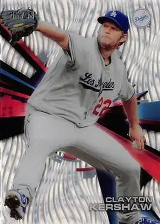 2015 Topps High Tek - Pattern 1B Waves Confetti Diffractor #HT-CKW - Clayton Kershaw - Los Angeles Dodgers