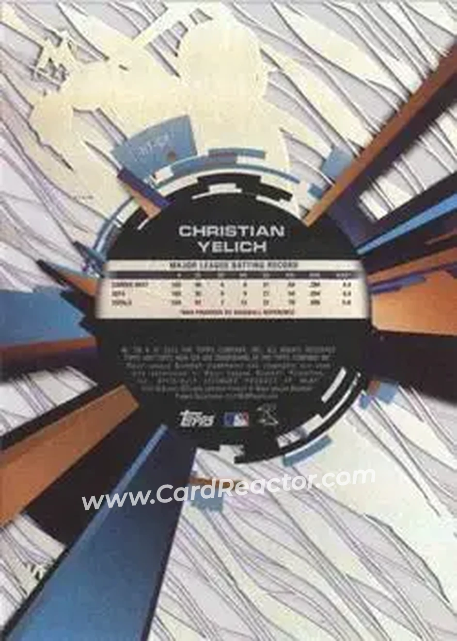 2015 Topps High Tek - Pattern 1A Grass Purple Rainbow #HT-CY - Christian Yelich - Miami Marlins - Back