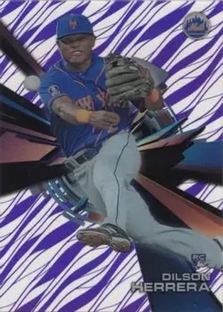 2015 Topps High Tek - Pattern 1A Grass Purple Rainbow #HT-DH - Dilson Herrera - New York Mets