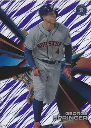 2015 Topps High Tek - Pattern 1A Grass Purple Rainbow #HT-GS - George Springer - Houston Astros