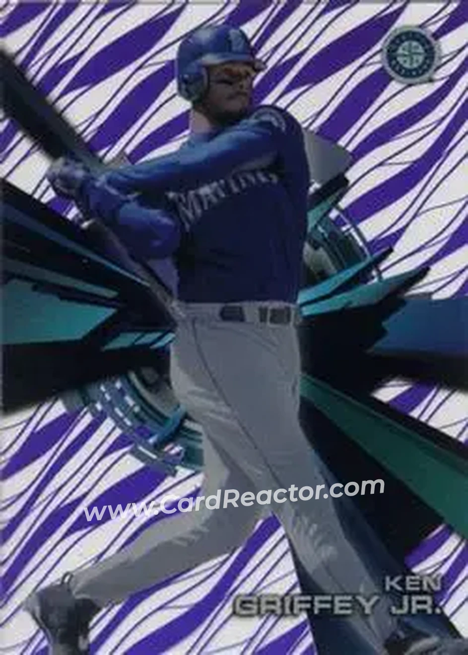 2015 Topps High Tek - Pattern 1A Grass Purple Rainbow #HT-KG - Ken Griffey Jr. - Seattle Mariners - Front