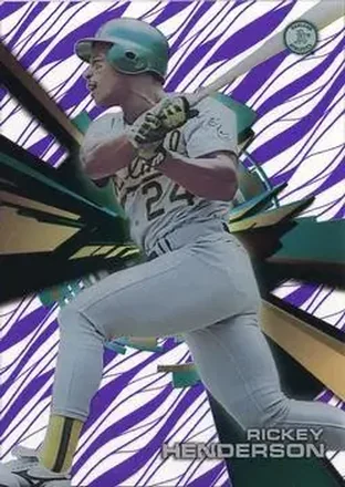 2015 Topps High Tek - Pattern 1A Grass Purple Rainbow #HT-RH - Rickey Henderson - Oakland Athletics