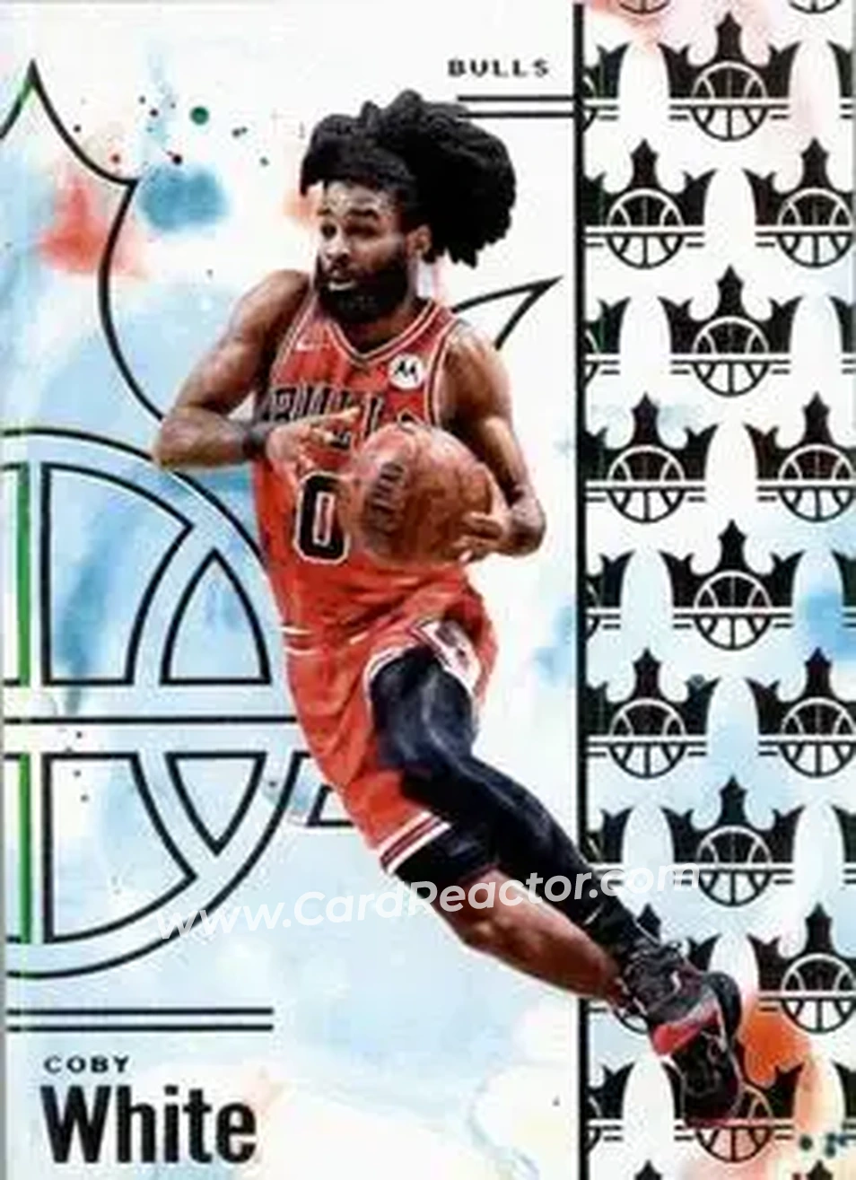 2024-25 Panini Court Kings #30 - Coby White - Chicago Bulls - Front 2024-25 Panini Court Kings #30 - Coby White - Chicago Bulls - Front