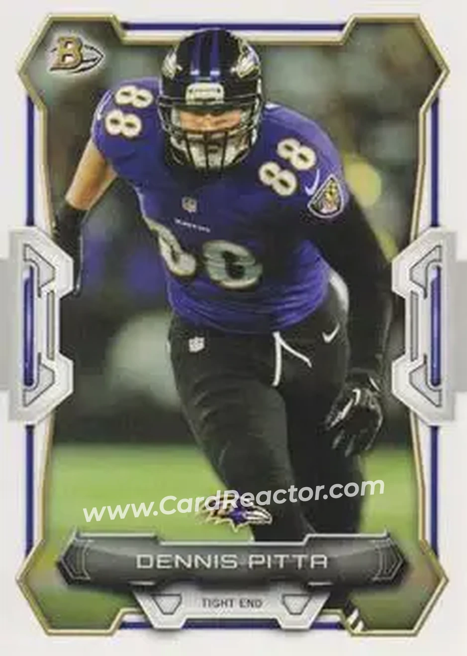 2015 Bowman #19 - Dennis Pitta - Baltimore Ravens - Front
