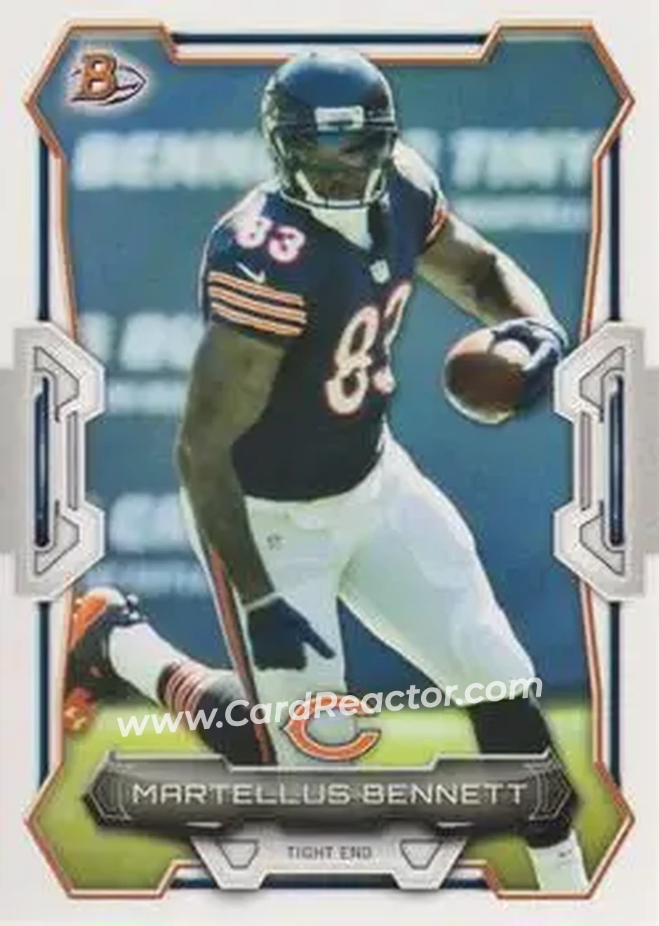 2015 Bowman #21 - Martellus Bennett - Chicago Bears - Front