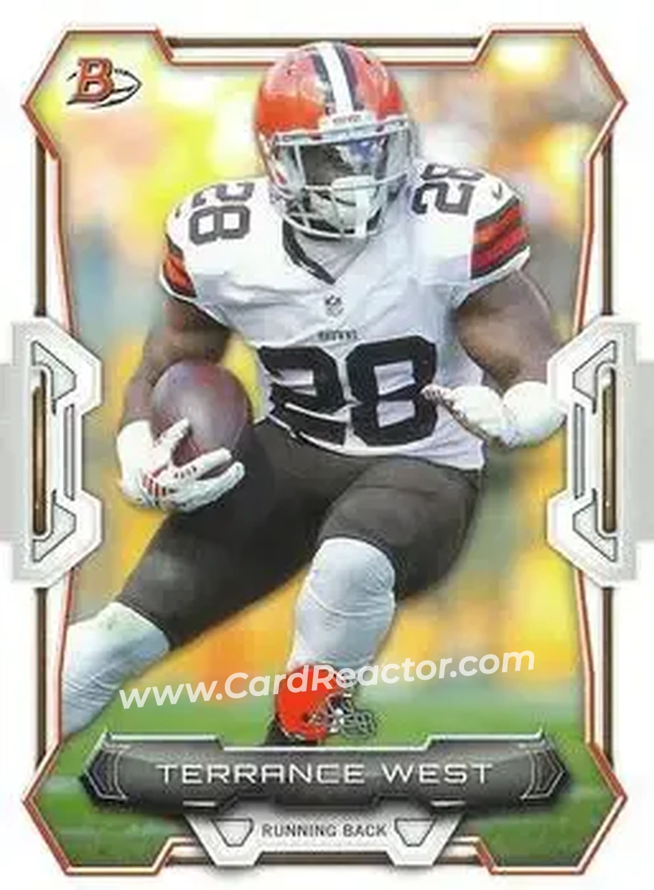 2015 Bowman #29 - Terrance West - Cleveland Browns - Front