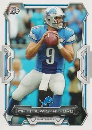 2015 Bowman #40 - Matthew Stafford - Detroit Lions