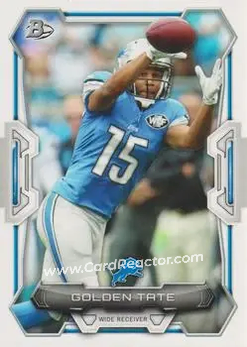 2015 Bowman #41 - Golden Tate III - Detroit Lions - Front