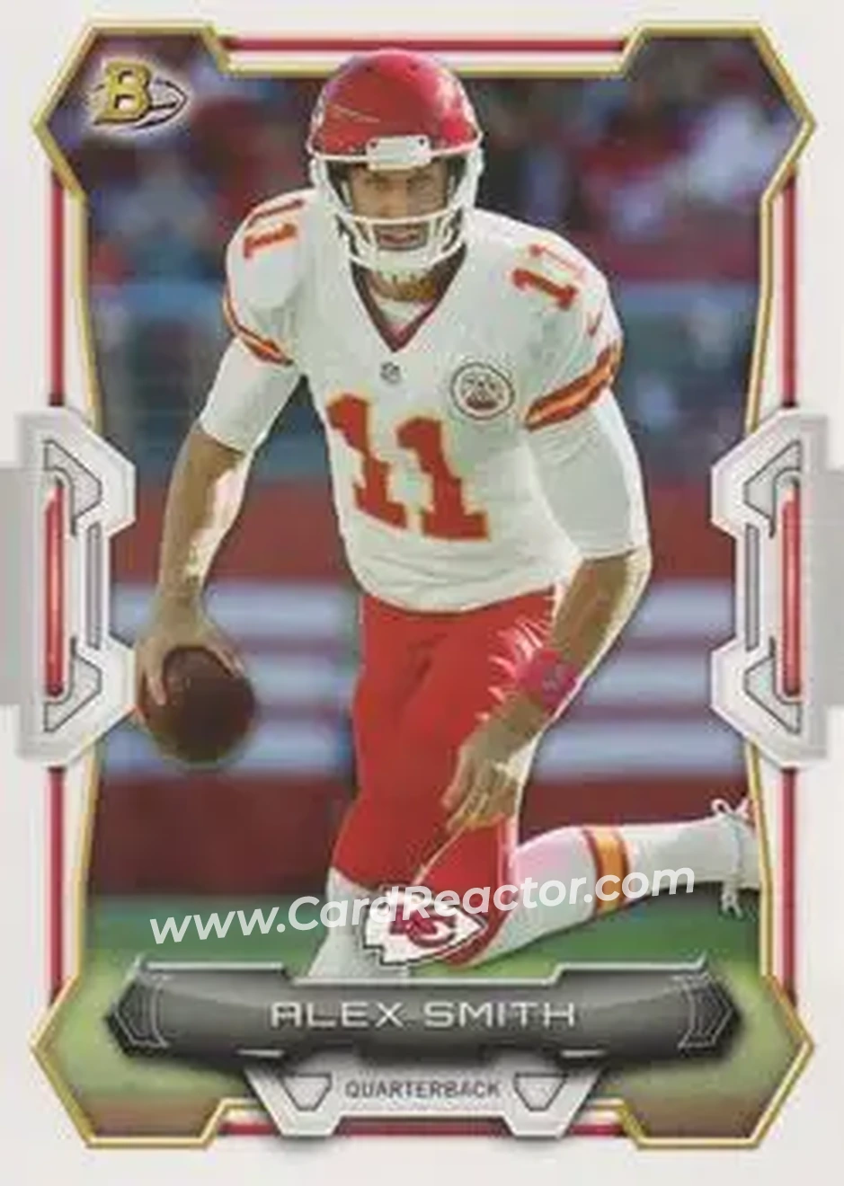 2015 Bowman #59 - Alex Smith - Kansas City Chiefs - Front