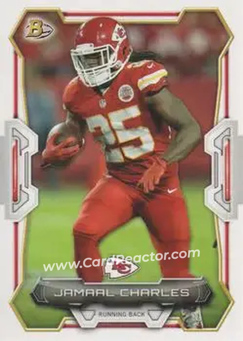 2015 Bowman #60 - Jamaal Charles - Kansas City Chiefs - Front