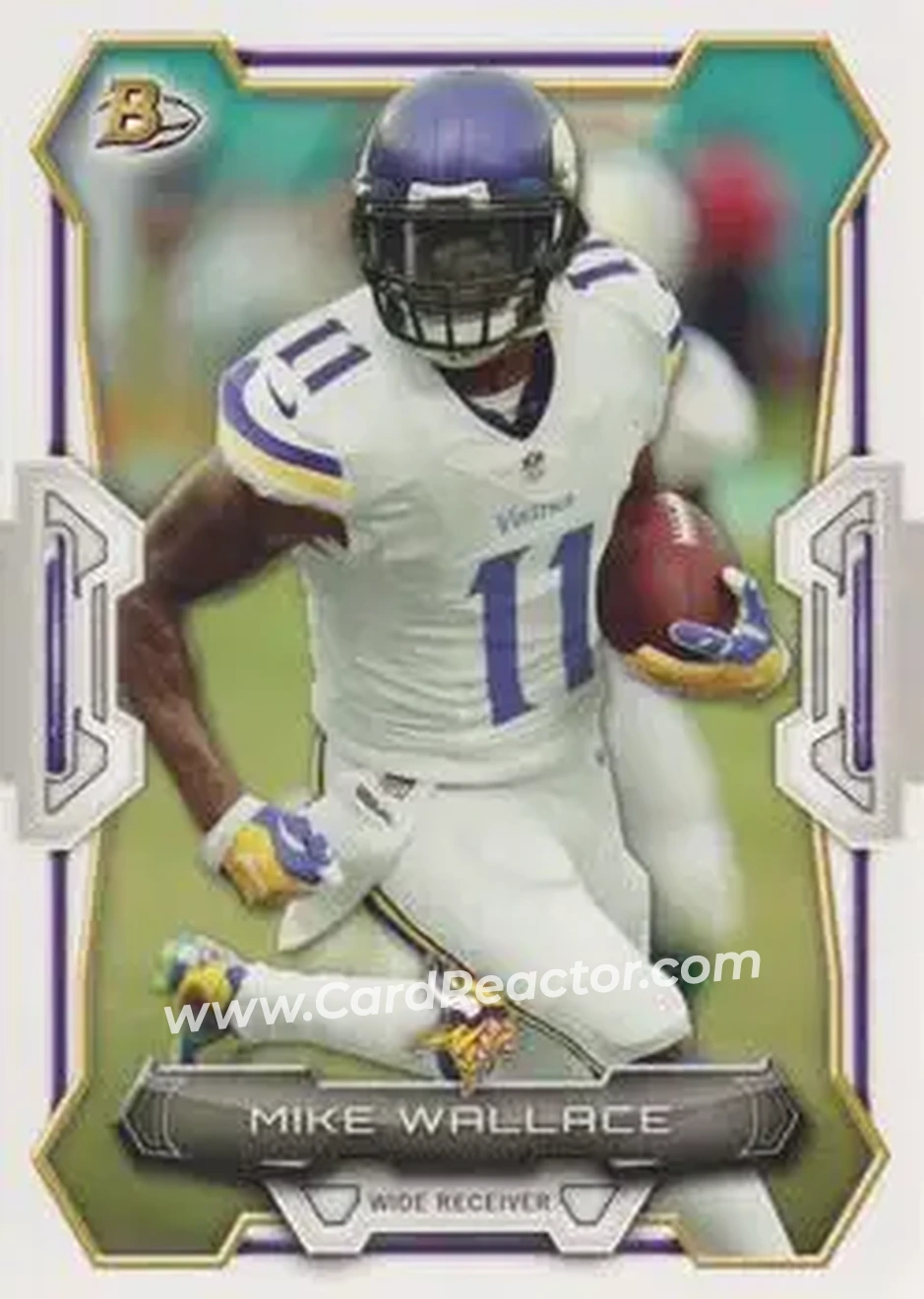 2015 Bowman #62 - Mike Wallace - Minnesota Vikings - Front