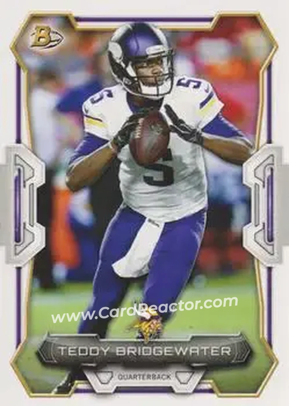 2015 Bowman #65 - Teddy Bridgewater - Minnesota Vikings - Front