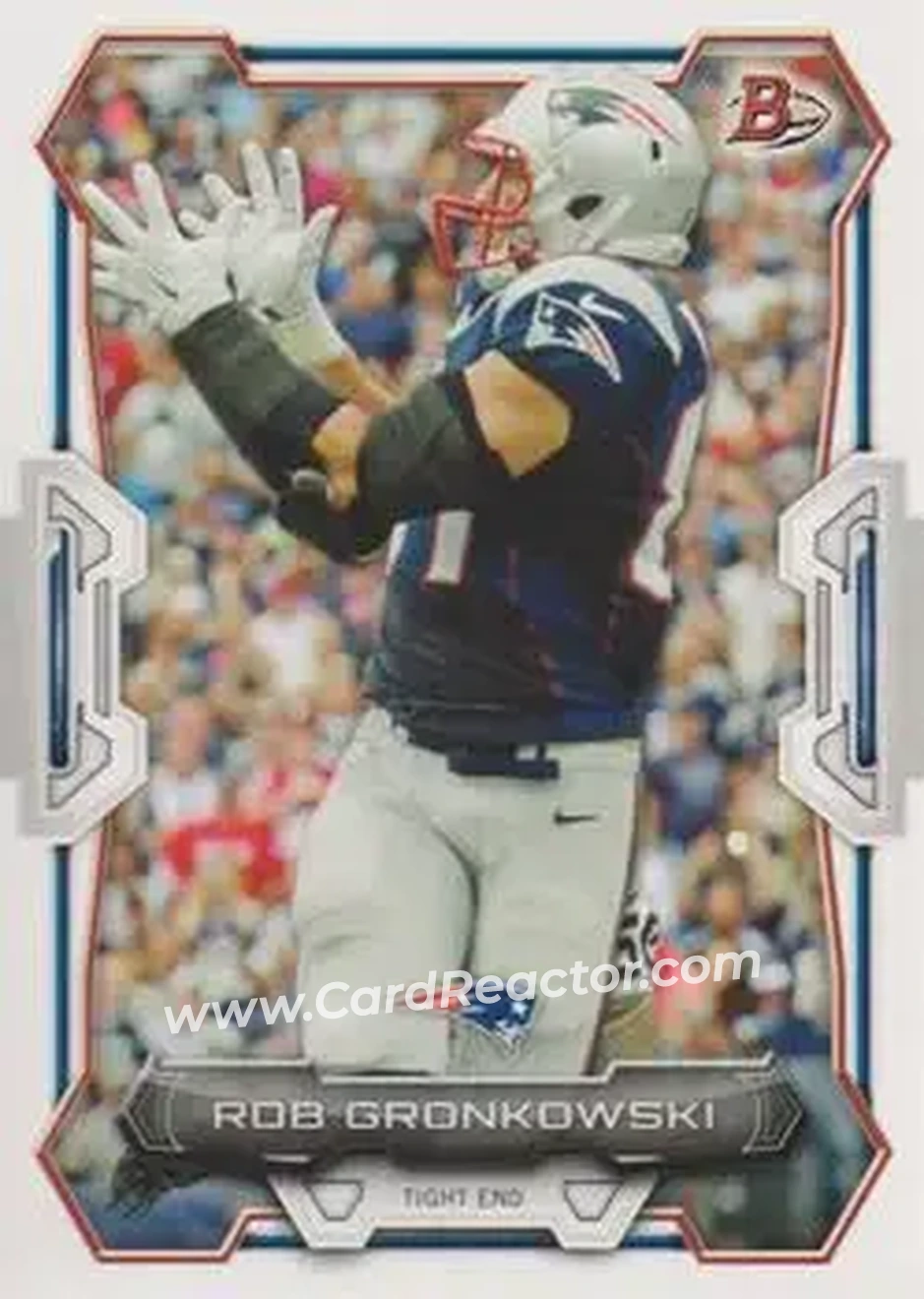 2015 Bowman #69 - Rob Gronkowski - New England Patriots - Front