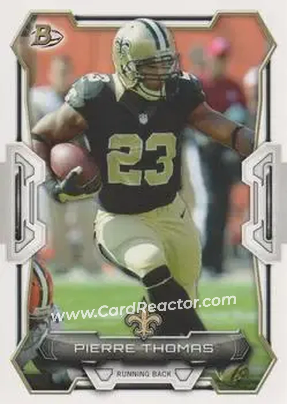 2015 Bowman #74 - Pierre Thomas - New Orleans Saints - Front