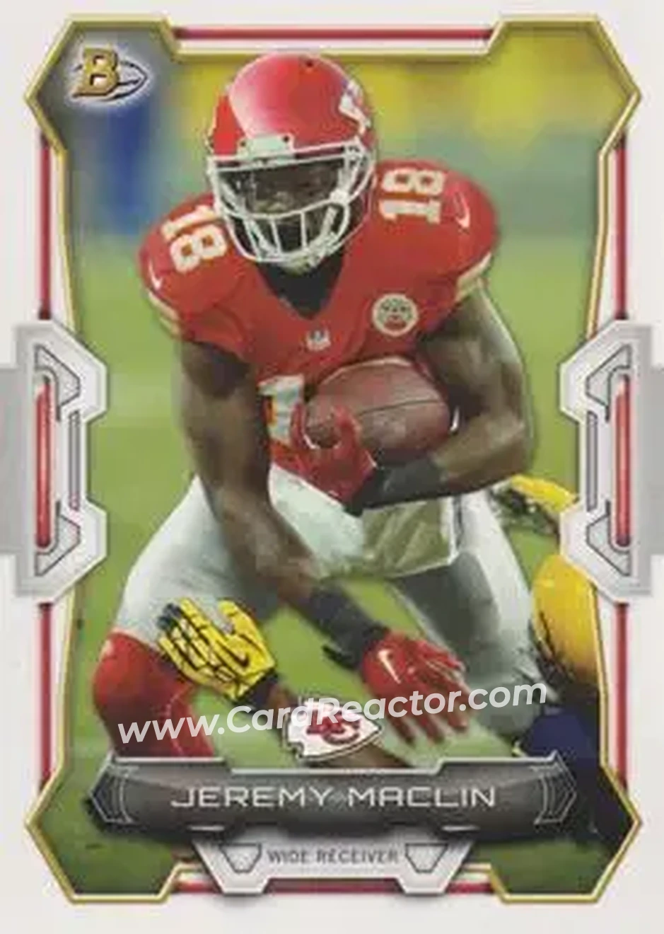 2015 Bowman #84 - Jeremy Maclin - Kansas City Chiefs - Front