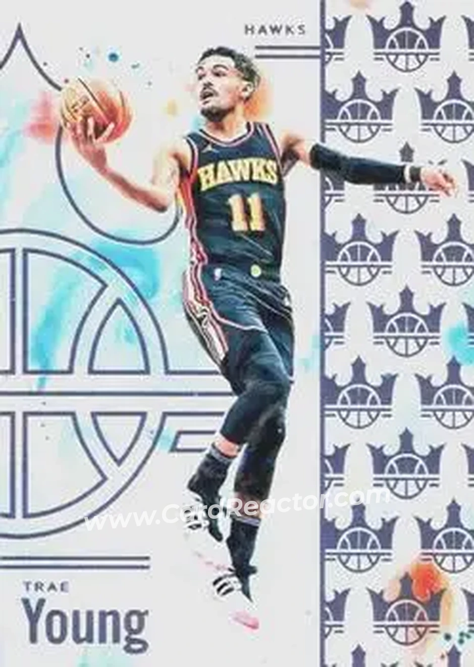 2024-25 Panini Court Kings #36 - Trae Young - Atlanta Hawks - Front 2024-25 Panini Court Kings #36 - Trae Young - Atlanta Hawks - Front
