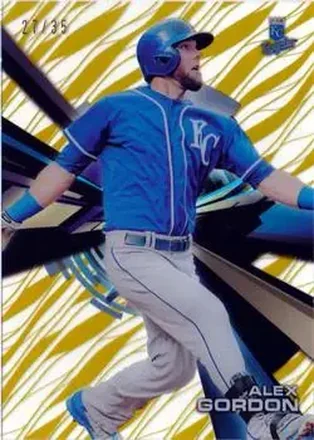 2015 Topps High Tek - Pattern 1A/B Grass/Waves Gold Rainbow #HT-AG - Alex Gordon - Kansas City Royals