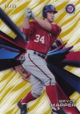 2015 Topps High Tek - Pattern 1A/B Grass/Waves Gold Rainbow #HT-BH - Bryce Harper - Washington Nationals