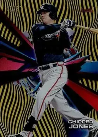 2015 Topps High Tek - Pattern 1A/B Grass/Waves Gold Rainbow #HT-CJ - Chipper Jones - Atlanta Braves