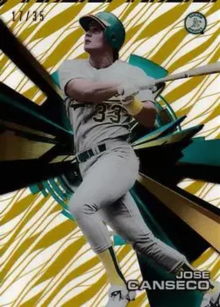 2015 Topps High Tek - Pattern 1A/B Grass/Waves Gold Rainbow #HT-JC - Jose Canseco - Oakland Athletics