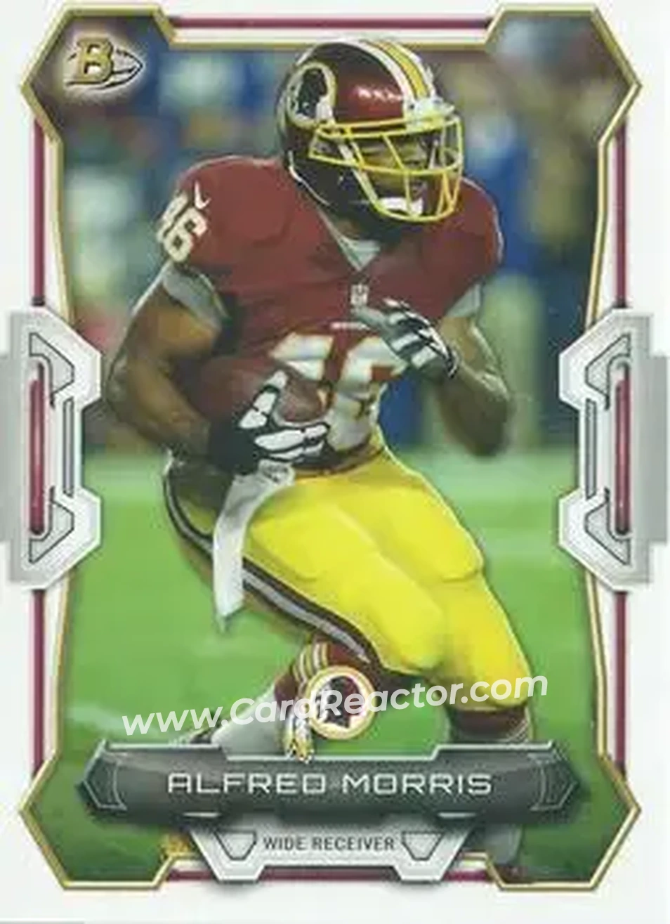 2015 Bowman #108 - Alfred Morris - Washington Redskins - Front