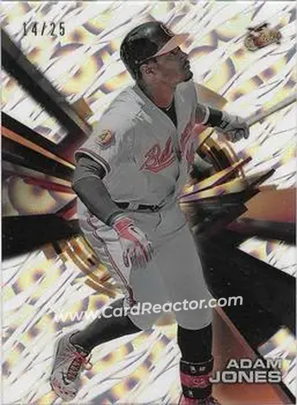 2015 Topps High Tek - Pattern 1A/B Grass/Waves Clouds Diffractor #HT-AJO - Adam Jones - Baltimore Orioles - Front