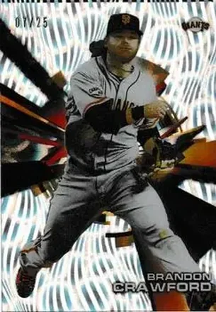 2015 Topps High Tek - Pattern 1A/B Grass/Waves Clouds Diffractor #HT-BC - Brandon Crawford - San Francisco Giants