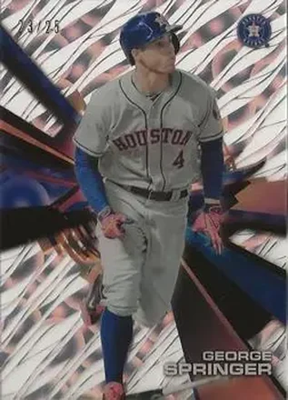 2015 Topps High Tek - Pattern 1A/B Grass/Waves Clouds Diffractor #HT-GS - George Springer - Houston Astros