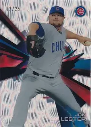 2015 Topps High Tek - Pattern 1A/B Grass/Waves Clouds Diffractor #HT-JL - Jon Lester - Chicago Cubs