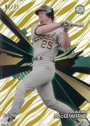 2015 Topps High Tek - Pattern 1A/B Grass/Waves Gold Rainbow #HT-MME - Mark McGwire - Oakland Athletics